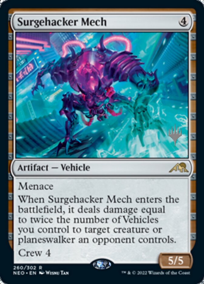 Surgehacker Mech (Promo Pack) [Kamigawa: Neon Dynasty Promos] - Magic: The Gathering - Card Brawlers | Quebec | Canada |