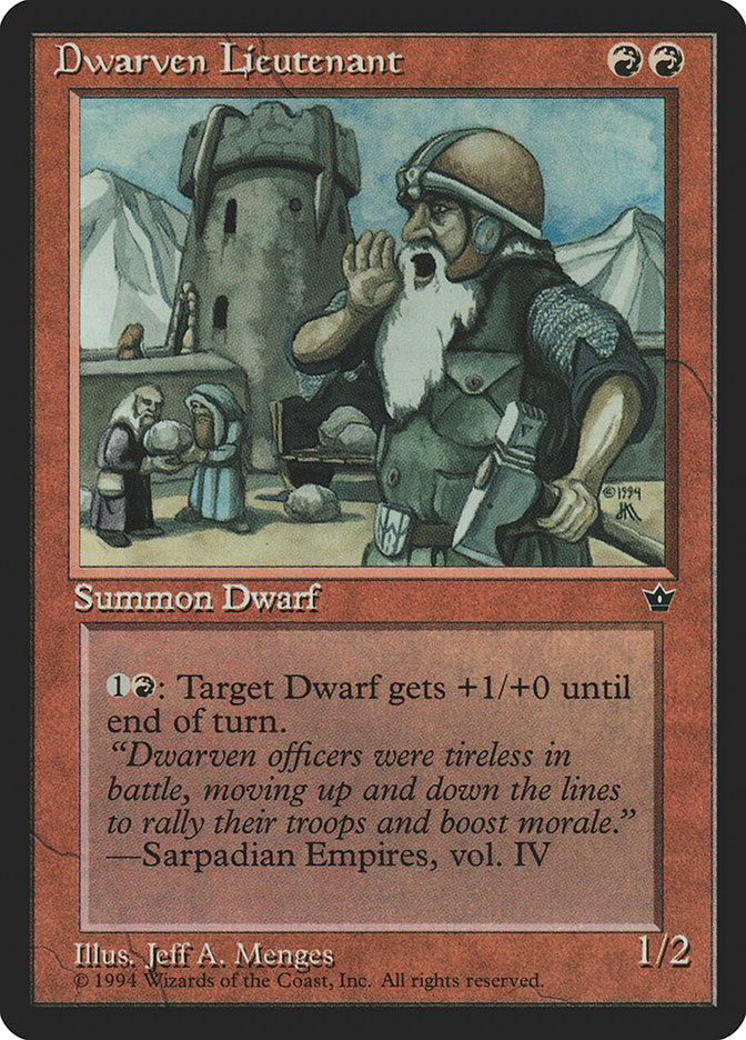 Dwarven Lieutenant [Fallen Empires] - Magic: The Gathering - Card Brawlers | Quebec | Canada |