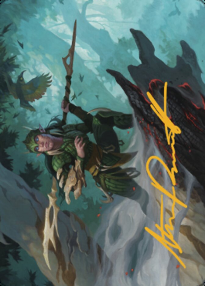 Gwenna, Eyes of Gaea Art Card (Gold-Stamped Signature) [The Brothers' War Art Series] - Magic: The Gathering - Card Brawlers | Quebec | Canada |