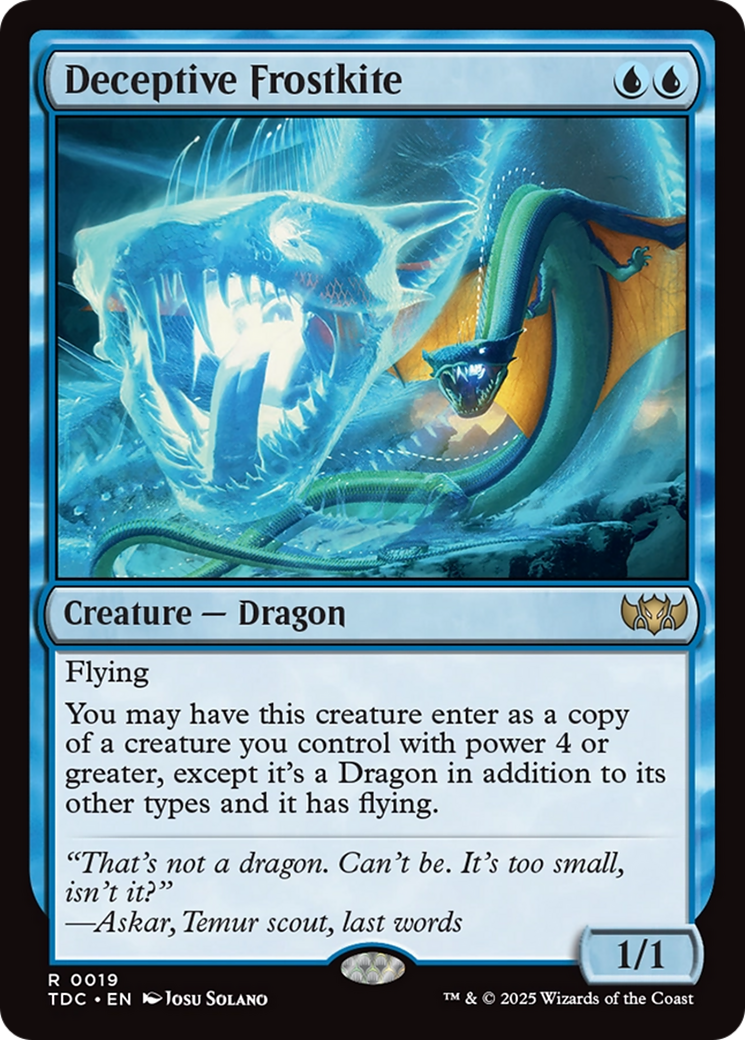 Deceptive Frostkite [Tarkir: Dragonstorm Commander] - Magic: The Gathering - Card Brawlers | Quebec | Canada |