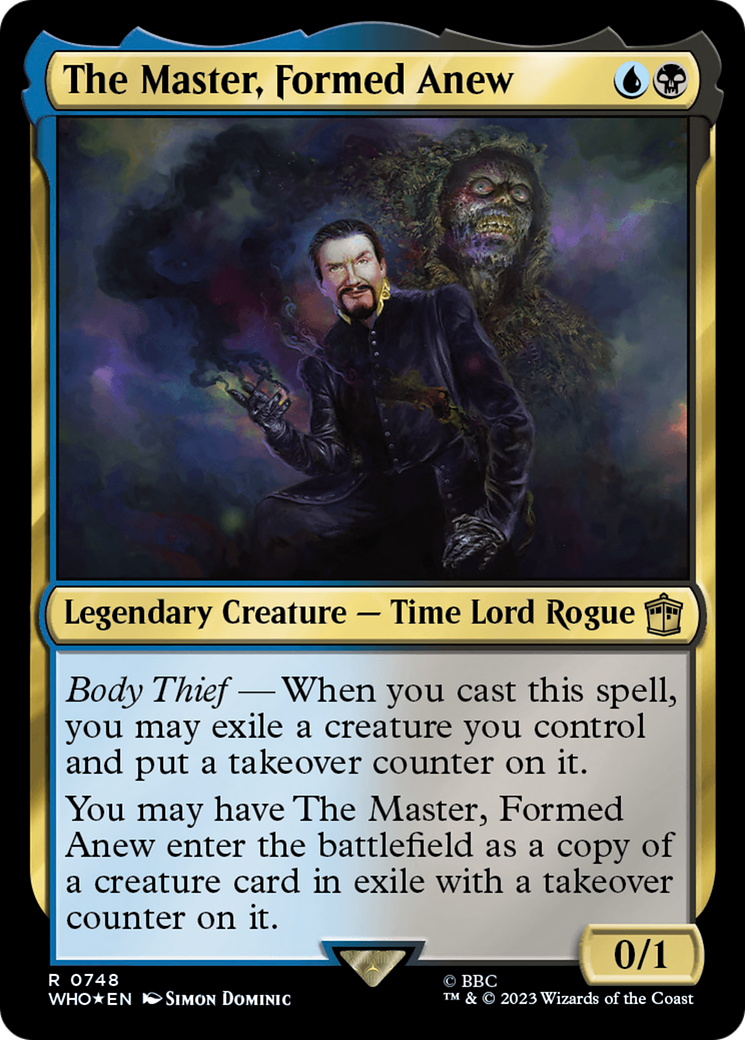 The Master, Formed Anew (Surge Foil) [Doctor Who] - Magic: The Gathering - Card Brawlers | Quebec | Canada |