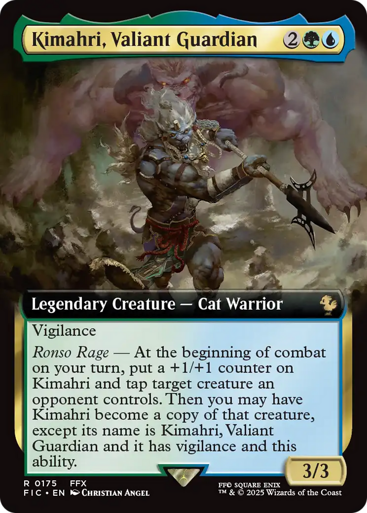 Kimahri, Valiant Guardian (Extended Art) [FINAL FANTASY Commander] - Magic: The Gathering - Card Brawlers | Quebec | Canada |