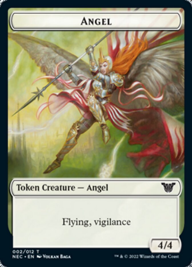 Angel // Elephant Double-Sided Token [Kamigawa: Neon Dynasty Commander Tokens] - Magic: The Gathering - Card Brawlers | Quebec | Canada |