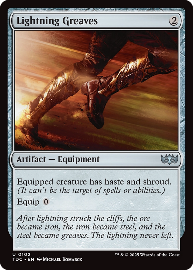 Lightning Greaves [Tarkir: Dragonstorm Commander] - Magic: The Gathering - Card Brawlers | Quebec | Canada |