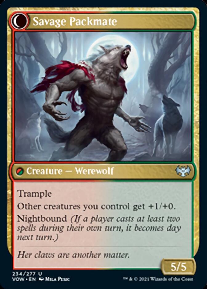 Child of the Pack // Savage Packmate [Innistrad: Crimson Vow] - Magic: The Gathering - Card Brawlers | Quebec | Canada |