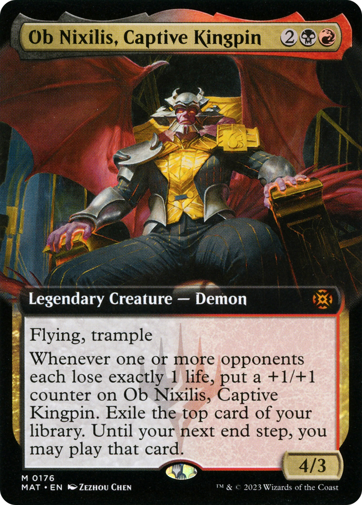 Ob Nixilis, Captive Kingpin (Extended Art) [March of the Machine: The Aftermath] - Magic: The Gathering - Card Brawlers | Quebec | Canada |