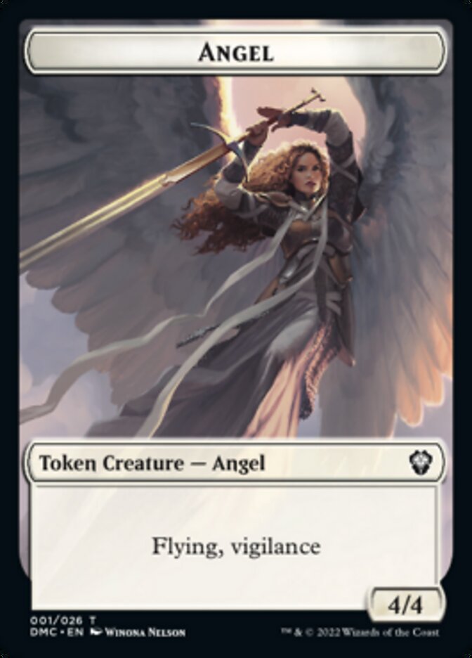 Kavu // Angel Double-Sided Token [Dominaria United Commander Tokens] - Magic: The Gathering - Card Brawlers | Quebec | Canada |