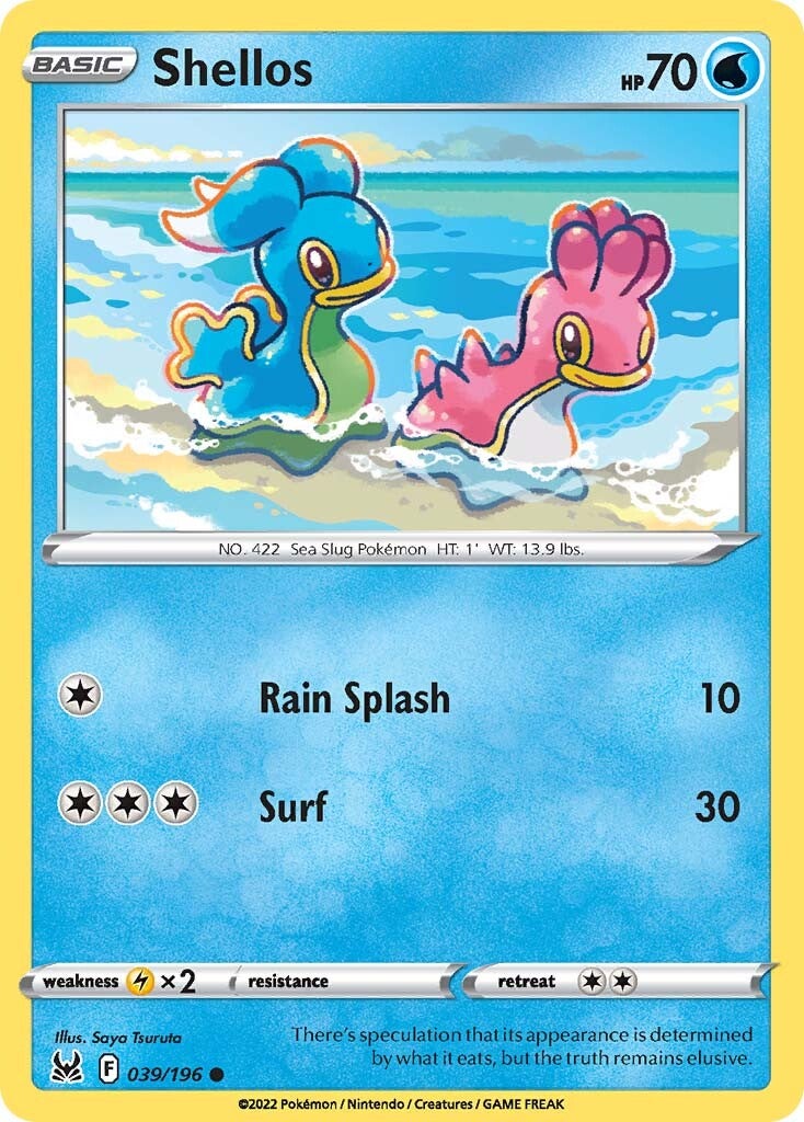 Shellos (039/196) [Sword & Shield: Lost Origin] - Pokémon - Card Brawlers | Quebec | Canada |