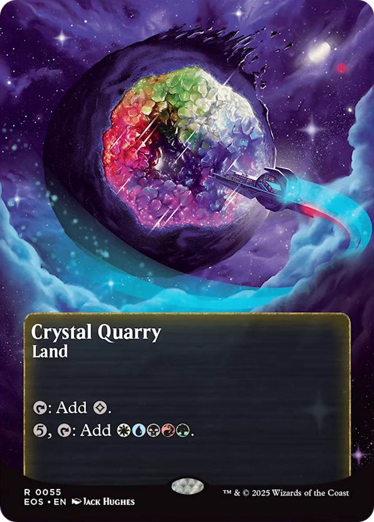 Crystal Quarry (0055) (Borderless) [Edge of Eternities: Stellar Sights] - Magic: The Gathering - Card Brawlers | Quebec | Canada |