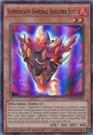 Superheavy Samurai Soulfire Suit [DUEA-ENDE3] Super Rare - Yu-Gi-Oh! - Card Brawlers | Quebec | Canada |