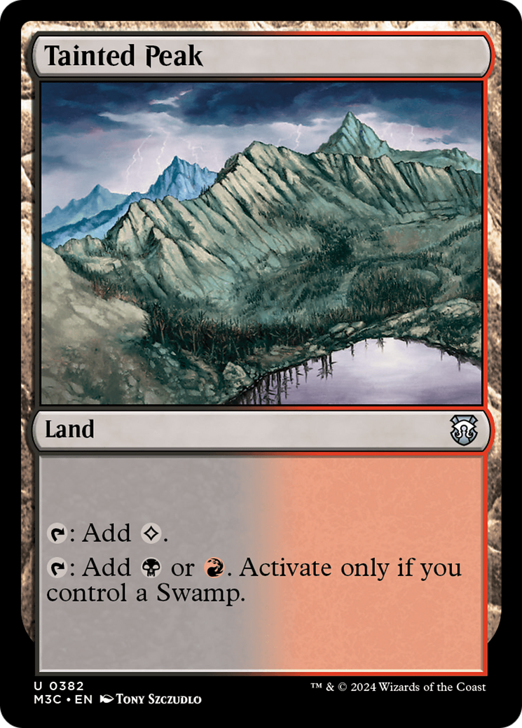 Tainted Peak (Ripple Foil) [Modern Horizons 3 Commander] - Magic: The Gathering - Card Brawlers | Quebec | Canada |
