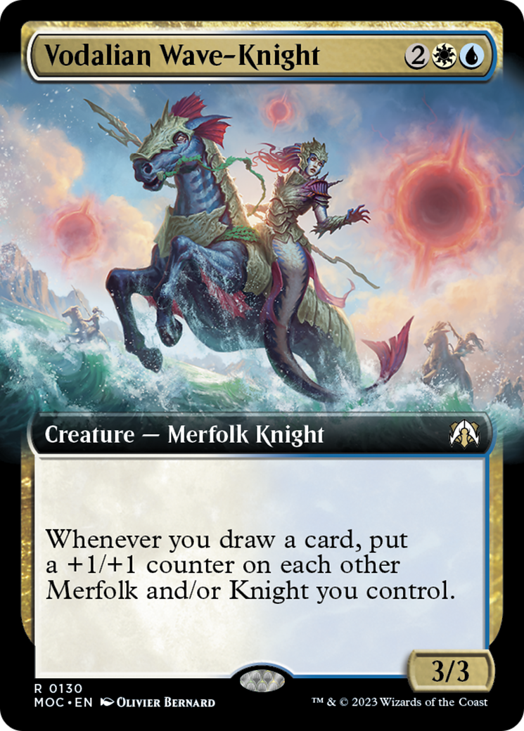 Vodalian Wave-Knight (Extended Art) [March of the Machine Commander] - Magic: The Gathering - Card Brawlers | Quebec | Canada |