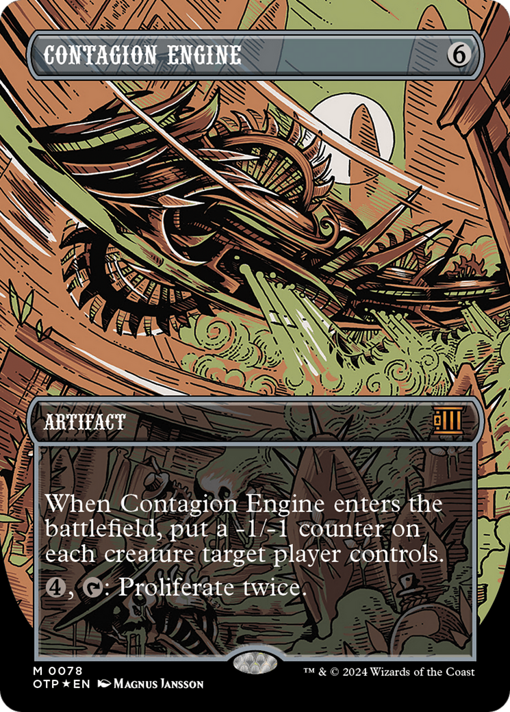 Contagion Engine (Textured Foil) [Outlaws of Thunder Junction: Breaking News] - Magic: The Gathering - Card Brawlers | Quebec | Canada |