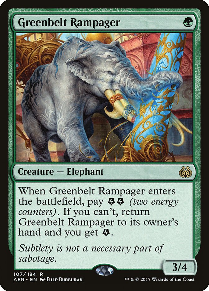 Greenbelt Rampager [Aether Revolt] - Magic: The Gathering - Card Brawlers | Quebec | Canada |
