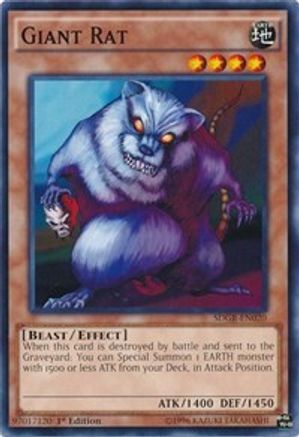 Giant Rat [SDGR-EN020] Common - Yu-Gi-Oh! - Card Brawlers | Quebec | Canada |