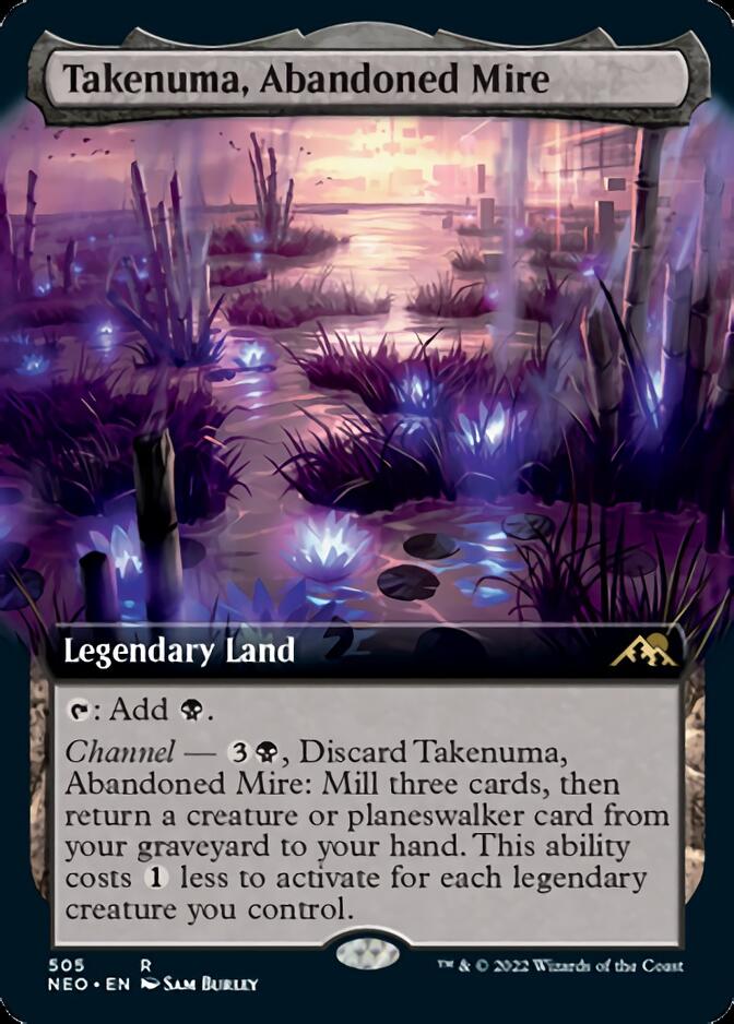Takenuma, Abandoned Mire (Extended Art) [Kamigawa: Neon Dynasty] - Magic: The Gathering - Card Brawlers | Quebec | Canada |