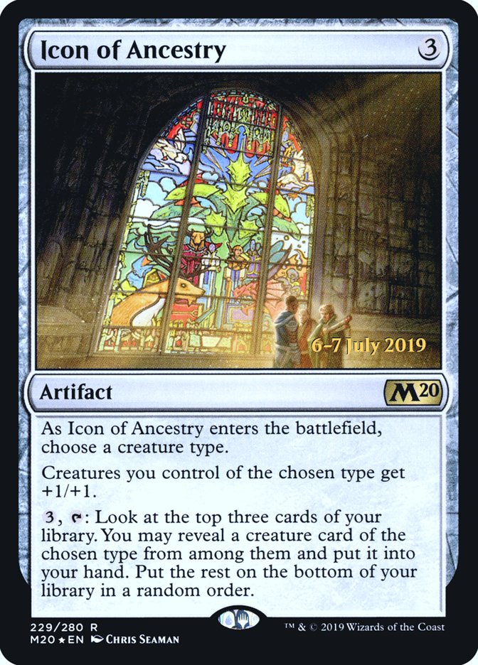 Icon of Ancestry [Core Set 2020 Prerelease Promos] - Magic: The Gathering - Card Brawlers | Quebec | Canada |