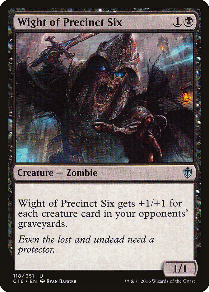 Wight of Precinct Six [Commander 2016] - Magic: The Gathering - Card Brawlers | Quebec | Canada |
