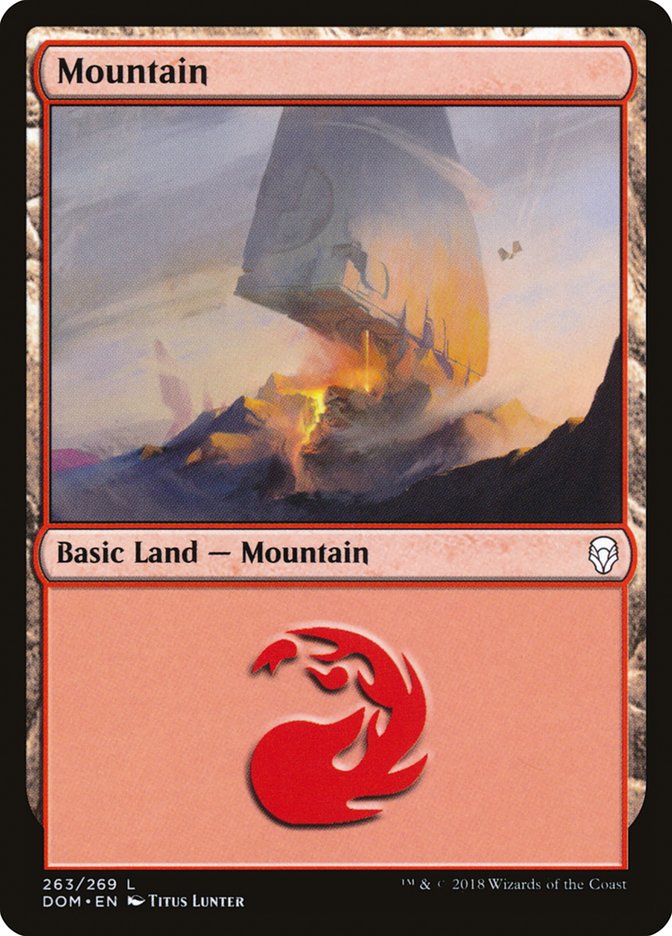 Mountain (263) [Dominaria] - Magic: The Gathering - Card Brawlers | Quebec | Canada |