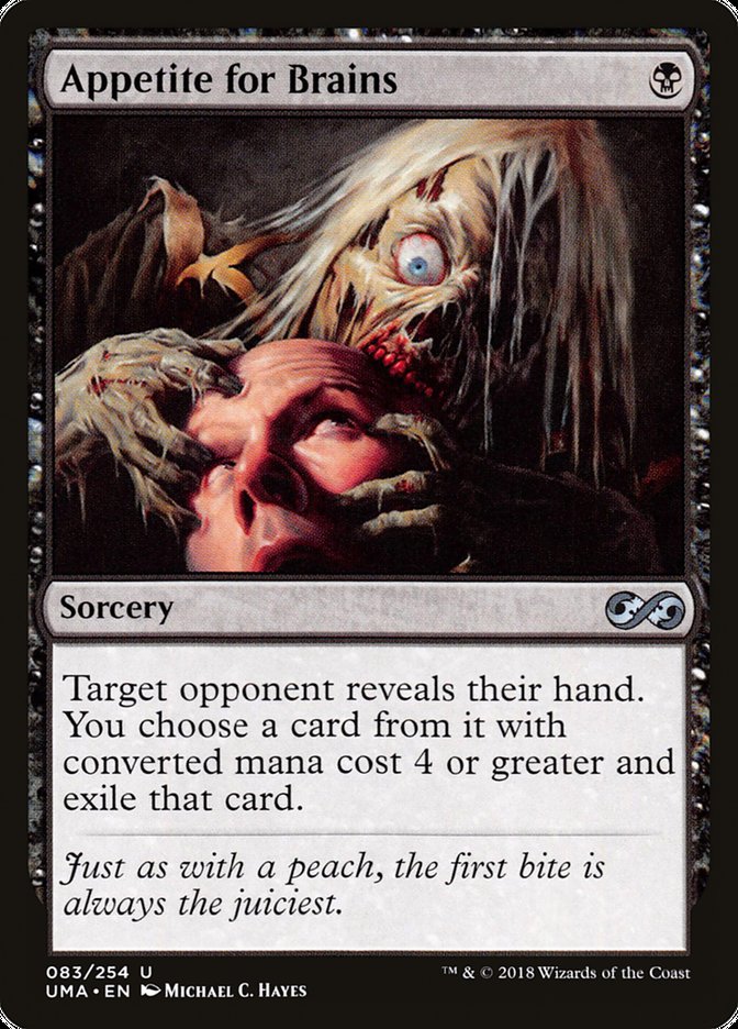 Appetite for Brains [Ultimate Masters] - Magic: The Gathering - Card Brawlers | Quebec | Canada |