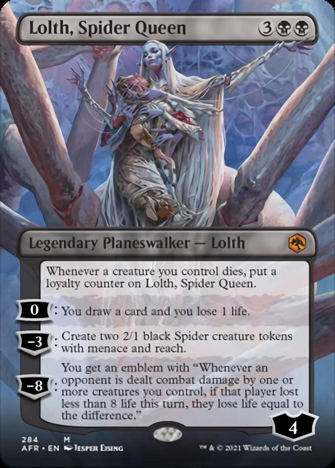 Lolth, Spider Queen (Borderless) [Dungeons & Dragons: Adventures in the Forgotten Realms] - Magic: The Gathering - Card Brawlers | Quebec | Canada |