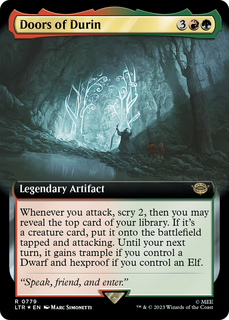 Doors of Durin (Extended Art) (Surge Foil) [The Lord of the Rings: Tales of Middle-Earth] - Magic: The Gathering - Card Brawlers | Quebec | Canada |