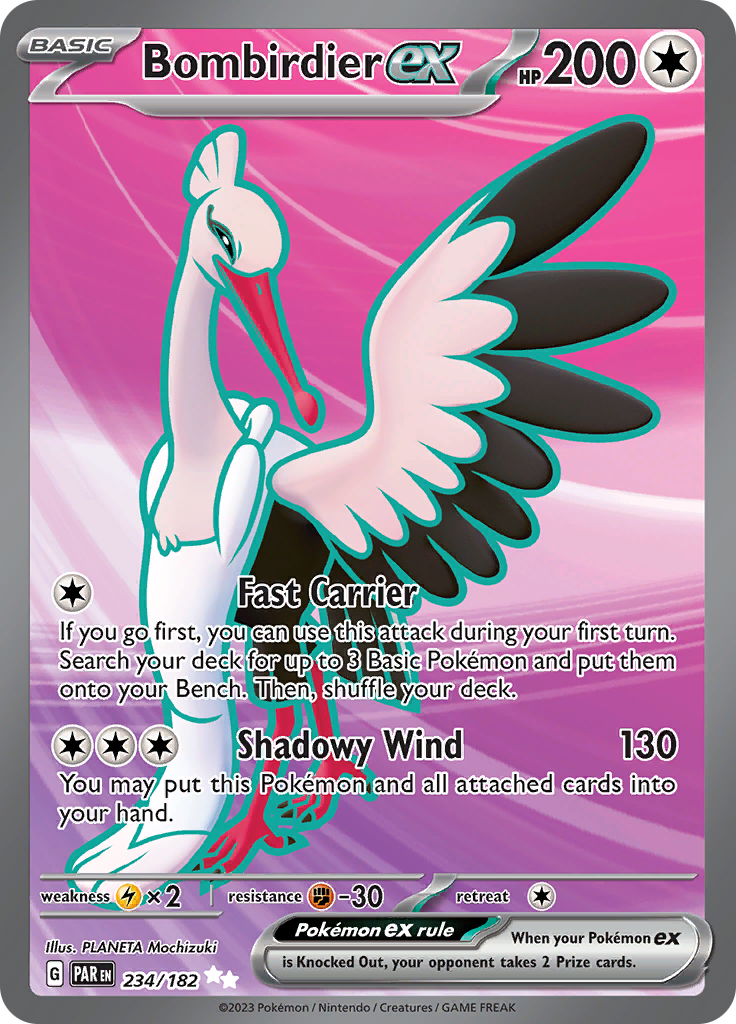 Bombirdier ex (234/182) [Scarlet & Violet: Paradox Rift] - Pokémon - Card Brawlers | Quebec | Canada |