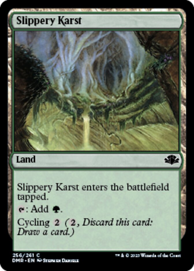 Slippery Karst [Dominaria Remastered] - Magic: The Gathering - Card Brawlers | Quebec | Canada |
