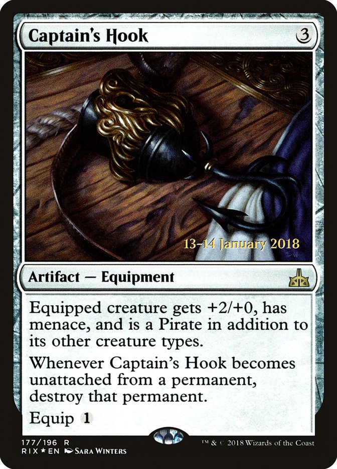 Captain's Hook [Rivals of Ixalan Prerelease Promos] - Magic: The Gathering - Card Brawlers | Quebec | Canada |