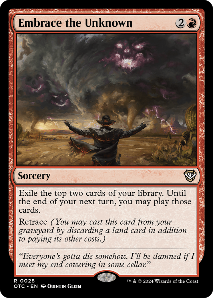 Embrace the Unknown [Outlaws of Thunder Junction Commander] - Magic: The Gathering - Card Brawlers | Quebec | Canada |