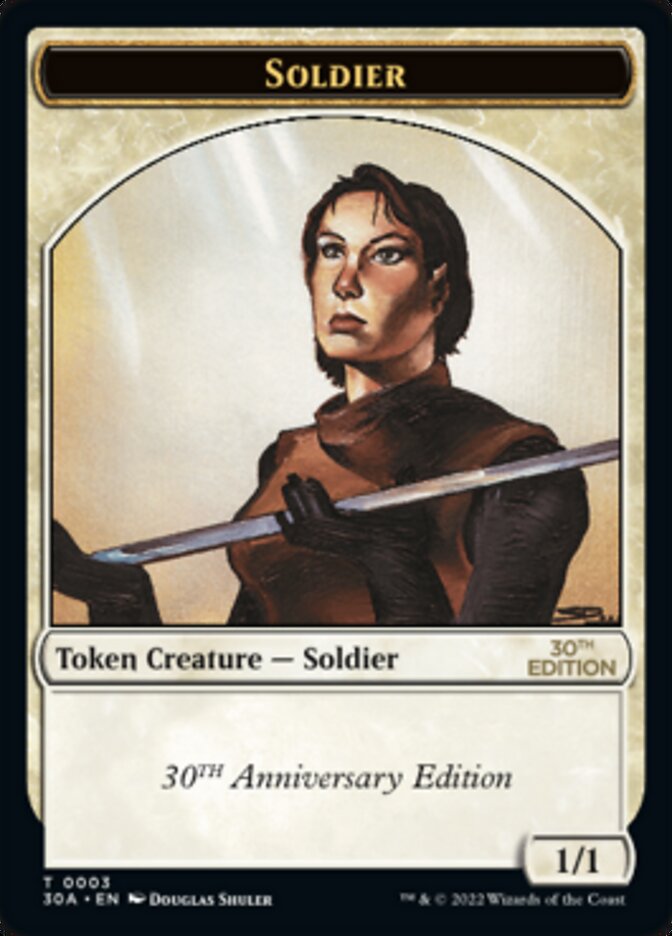 Soldier Token [30th Anniversary Tokens] - Magic: The Gathering - Card Brawlers | Quebec | Canada |