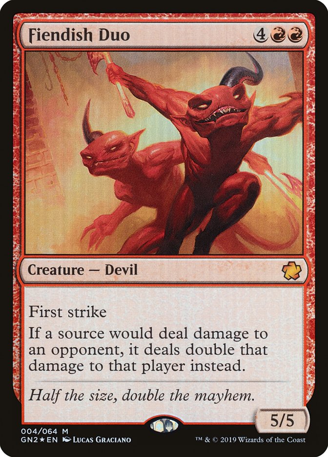 Fiendish Duo [Game Night 2019] - Magic: The Gathering - Card Brawlers | Quebec | Canada |