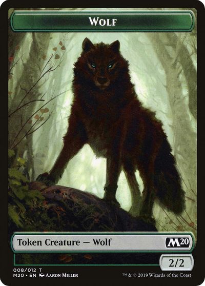 Wolf Double-Sided Token [Challenger Decks 2020 Tokens] - Magic: The Gathering - Card Brawlers | Quebec | Canada |