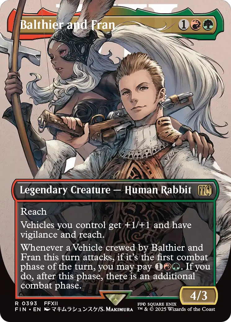 Balthier and Fran (Borderless) (0393) [FINAL FANTASY] - Magic: The Gathering - Card Brawlers | Quebec | Canada |