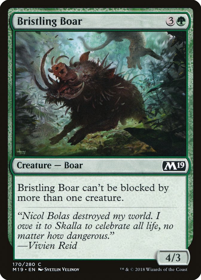 Bristling Boar [Core Set 2019] - Magic: The Gathering - Card Brawlers | Quebec | Canada |