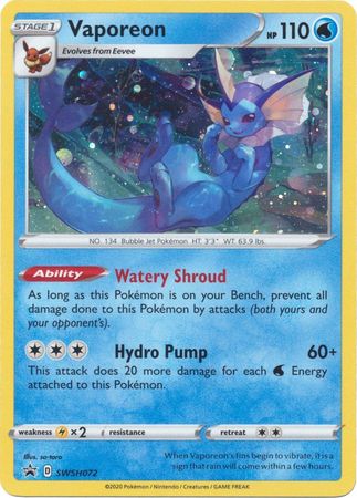 Vaporeon (SWSH072) [Sword & Shield: Black Star Promos] - Pokémon - Card Brawlers | Quebec | Canada |