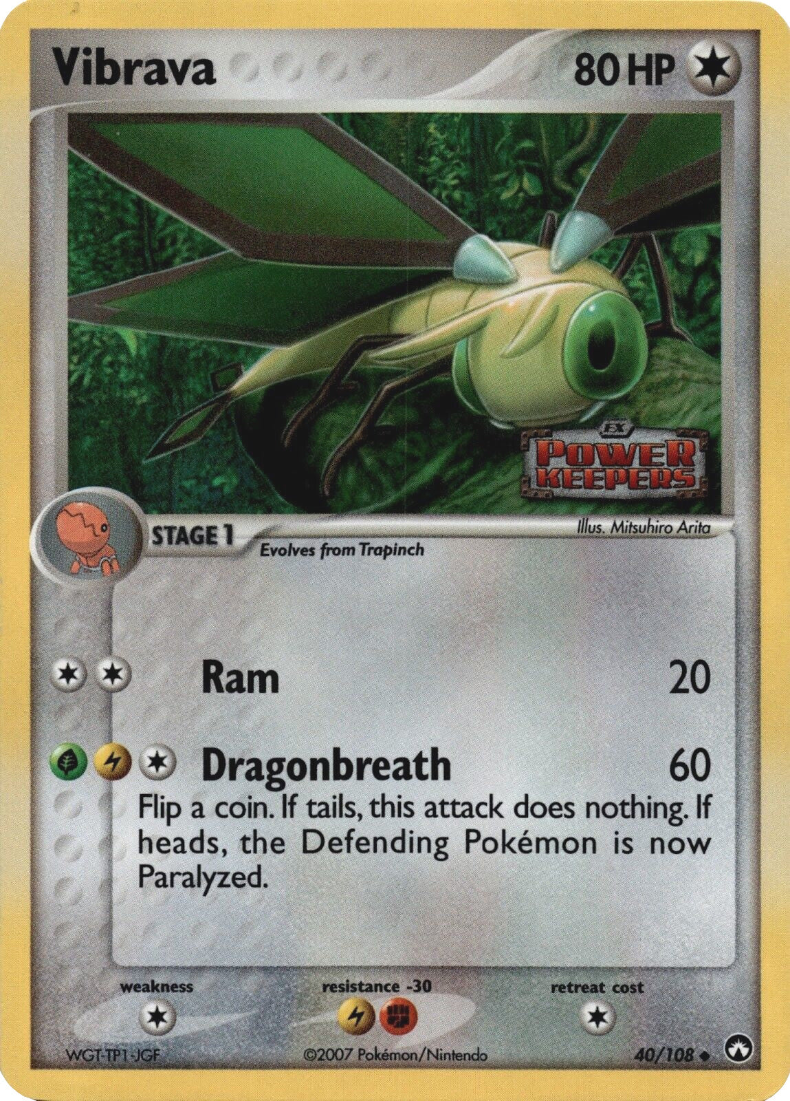 Vibrava (40/108) (Stamped) [EX: Power Keepers] - Pokémon - Card Brawlers | Quebec | Canada |