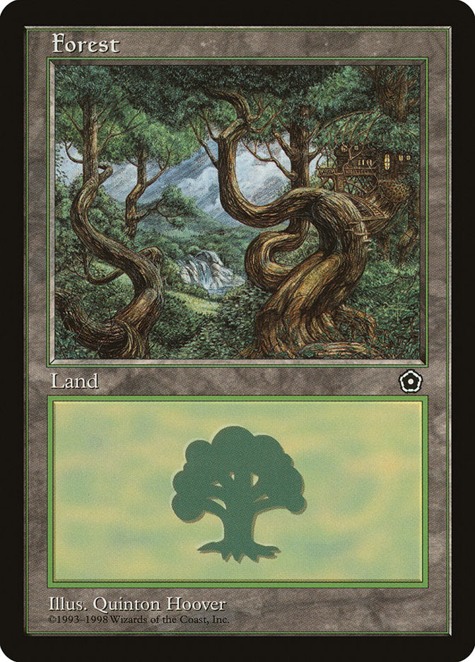 Forest (Treehouse on Right / Green Signature) [Portal Second Age] - Magic: The Gathering - Card Brawlers | Quebec | Canada |