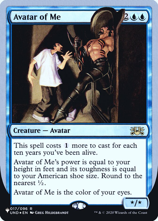 Avatar of Me (Unfinity Foil Edition) [The List] - Magic: The Gathering - Card Brawlers | Quebec | Canada |