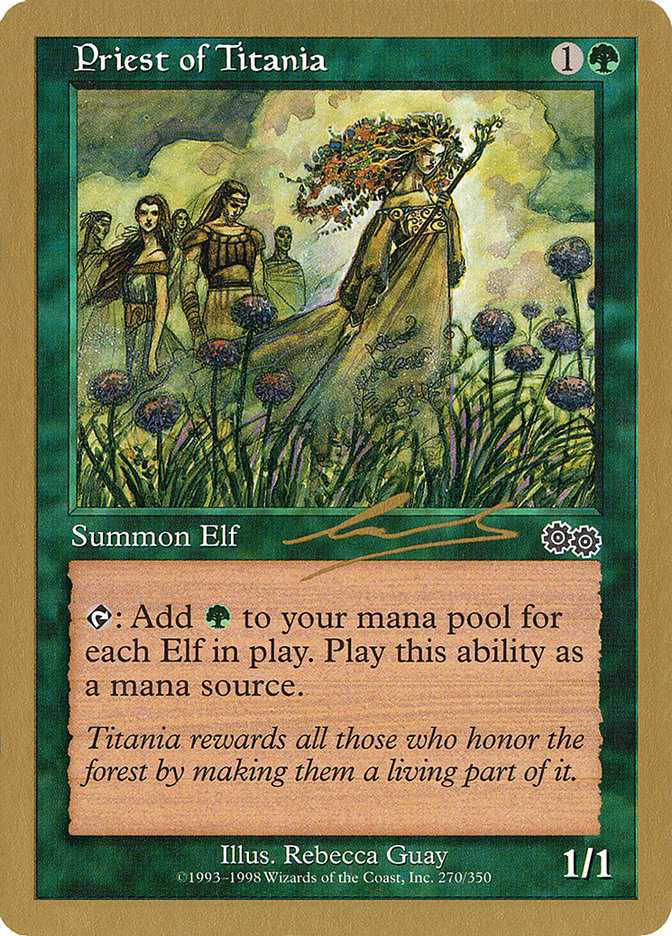Priest of Titania (Nicolas Labarre) [World Championship Decks 2000] - Magic: The Gathering - Card Brawlers | Quebec | Canada |