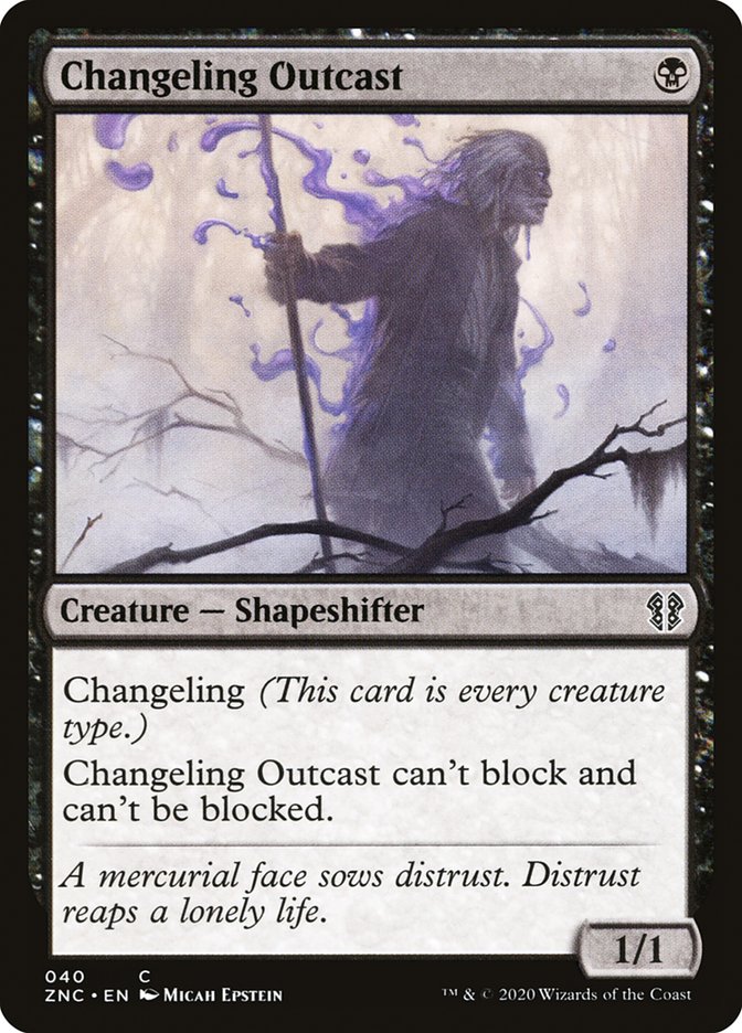 Changeling Outcast [Zendikar Rising Commander] - Magic: The Gathering - Card Brawlers | Quebec | Canada |