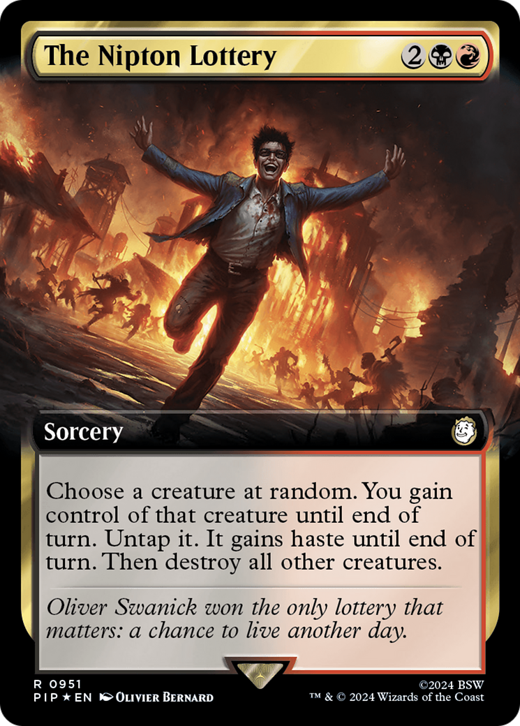 The Nipton Lottery (Extended Art) (Surge Foil) [Fallout] - Magic: The Gathering - Card Brawlers | Quebec | Canada |