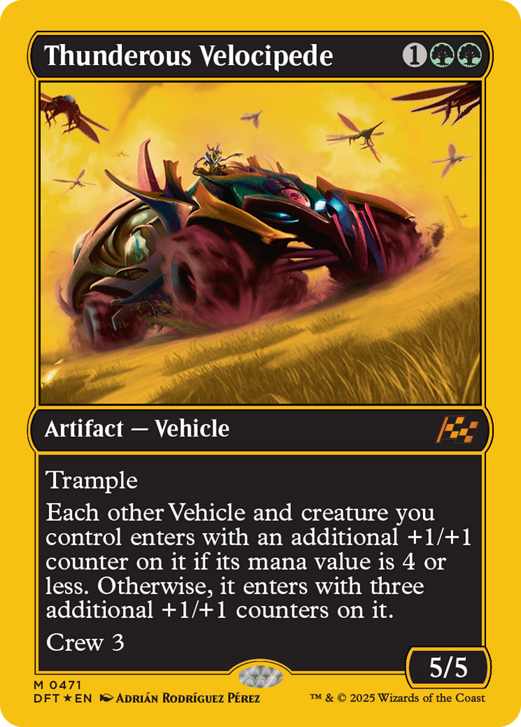 Thunderous Velocipede (First-Place Foil) [Aetherdrift] - Magic: The Gathering - Card Brawlers | Quebec | Canada |