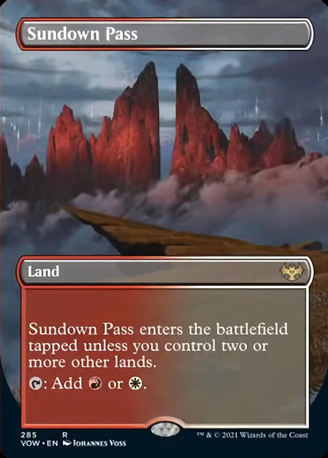 Sundown Pass (Borderless Alternate Art) [Innistrad: Crimson Vow] - Magic: The Gathering - Card Brawlers | Quebec | Canada |
