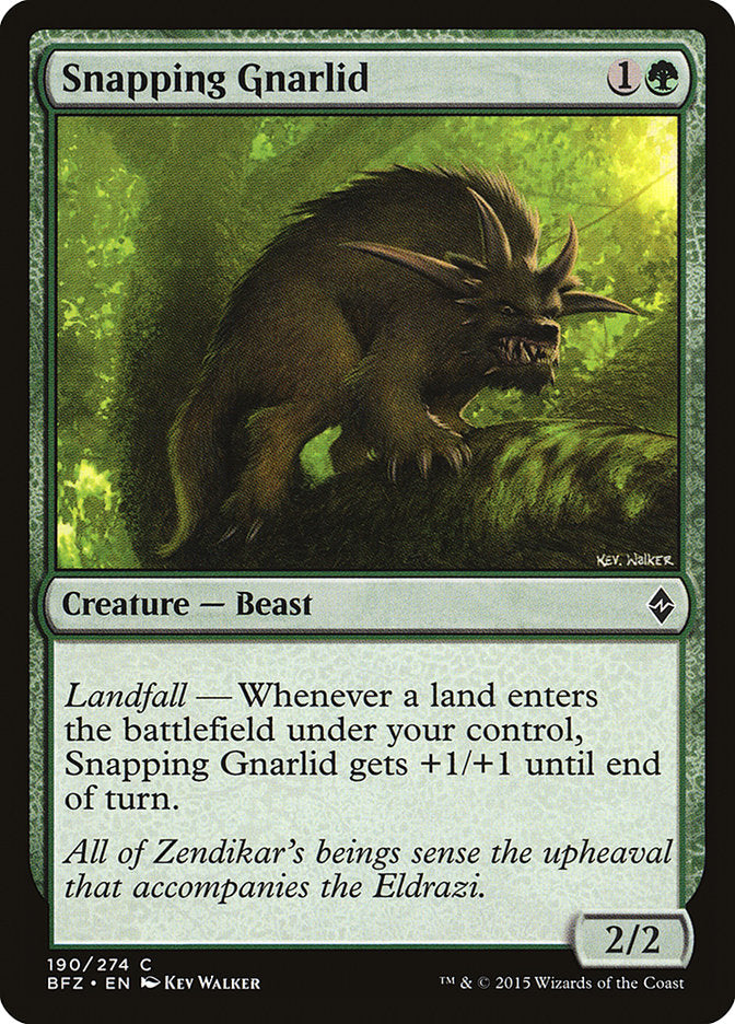 Snapping Gnarlid [Battle for Zendikar] - Magic: The Gathering - Card Brawlers | Quebec | Canada |