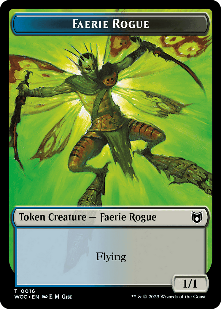 Faerie Rogue // Copy (0016) Double-Sided Token [Wilds of Eldraine Commander Tokens] - Magic: The Gathering - Card Brawlers | Quebec | Canada |