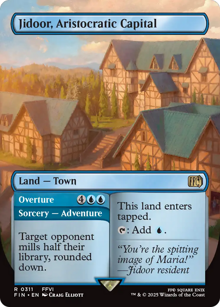 Jidoor, Aristocratic Capital // Overture (Borderless) [FINAL FANTASY] - Magic: The Gathering - Card Brawlers | Quebec | Canada |