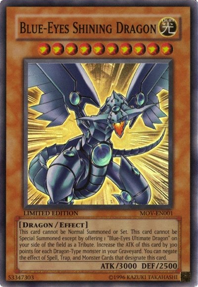 Blue-Eyes Shining Dragon [MOV-EN001] Super Rare - Yu-Gi-Oh! - Card Brawlers | Quebec | Canada |