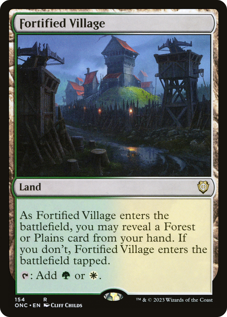 Fortified Village [Phyrexia: All Will Be One Commander] - Magic: The Gathering - Card Brawlers | Quebec | Canada |
