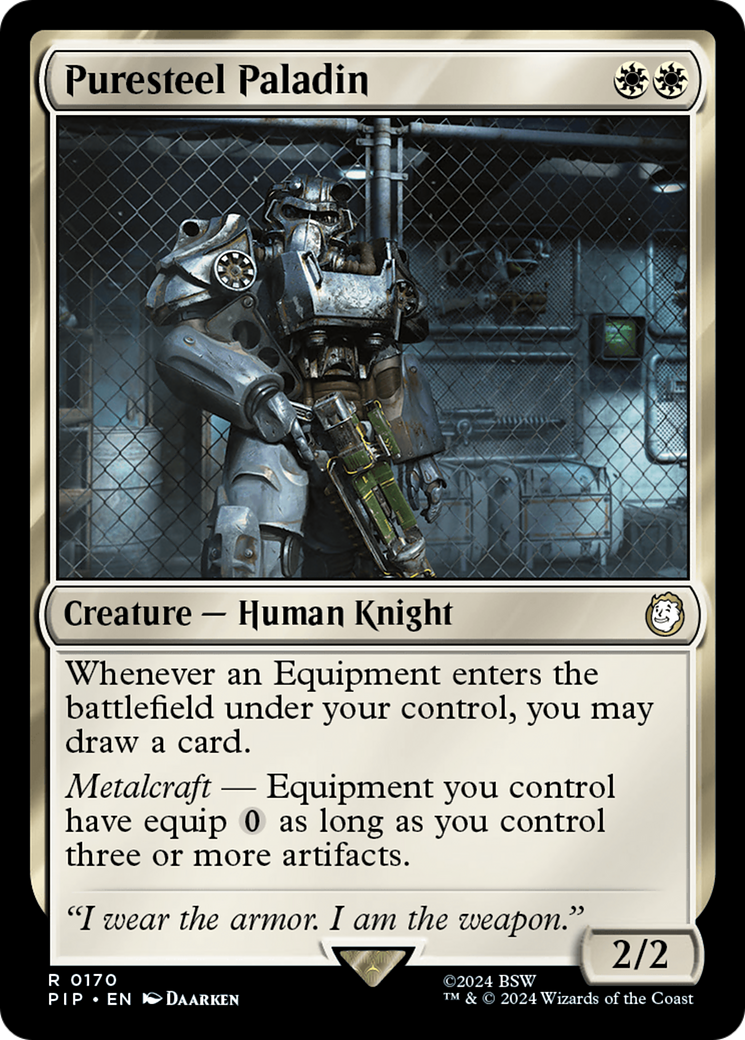 Puresteel Paladin [Fallout] - Magic: The Gathering - Card Brawlers | Quebec | Canada |